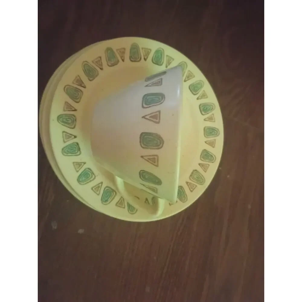 Metlox NAVAJO Poppytrail Cup & Saucer Mid-Century Atomic California Art Pottery